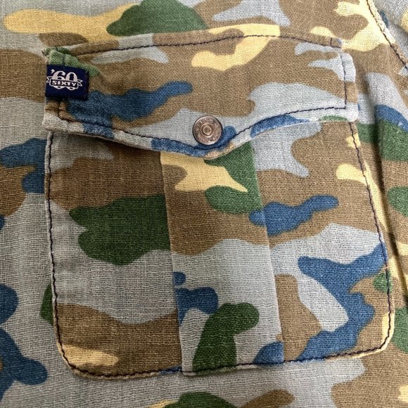Camo linen button down shirt Miss Sixty - Picture 2 of 6